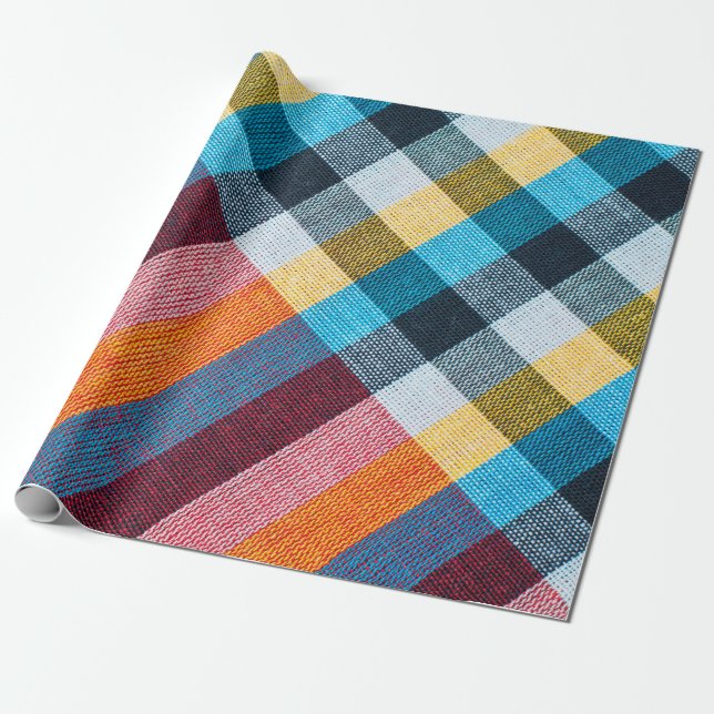 Textur der Stoffe im thailändischen Stil Geschenkpapier (Ungerollt)