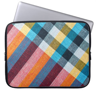 Textur der Stoffe im thailändischen Stil Laptopschutzhülle