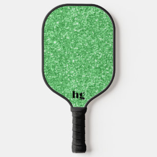 Textur des grünen Glitzer Pickleball Schläger