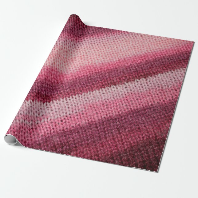 Textur des Strickstoffes mit abstraktem Pat Geschenkpapier (Ungerollt)