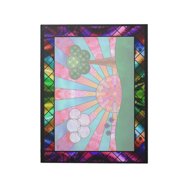 Textur des Sun Notepad Notizblock (Rotiert)