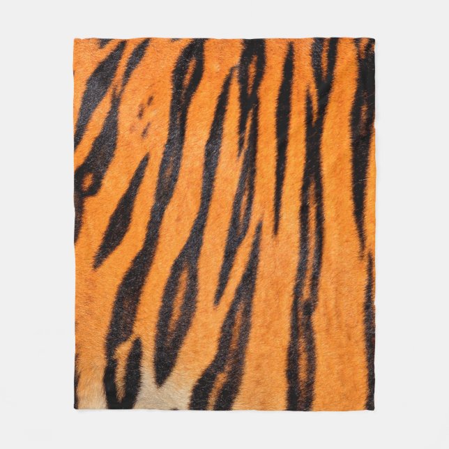 Textur des Tigers Fleecedecke (Vorderseite)