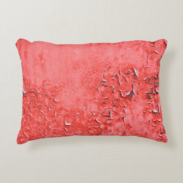 Textur des Vintagen Rostbemalten Eisendrückens Dekokissen (Vorderseite)