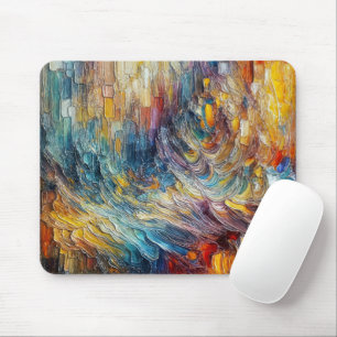 Textur dick Paint Abstrakt Mousepad