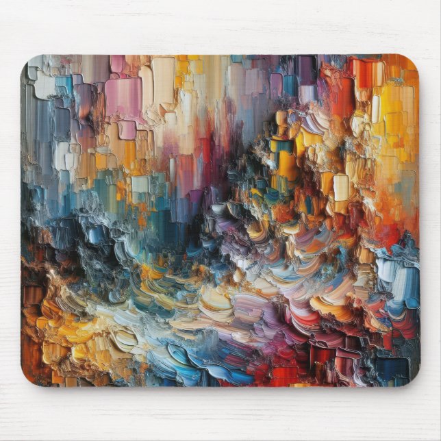 Textur dick Paint Muster Mousepad (Vorne)