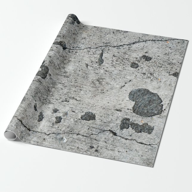 Textur einer alten gebrochenen Betonwand. Hintergr Geschenkpapier (Ungerollt)