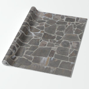 Textur einer grauen Steinmauer Geschenkpapier