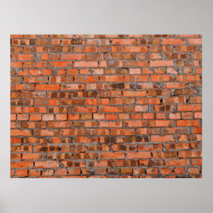 Textur einer verstopften Ziegelwand,Architekt Poster