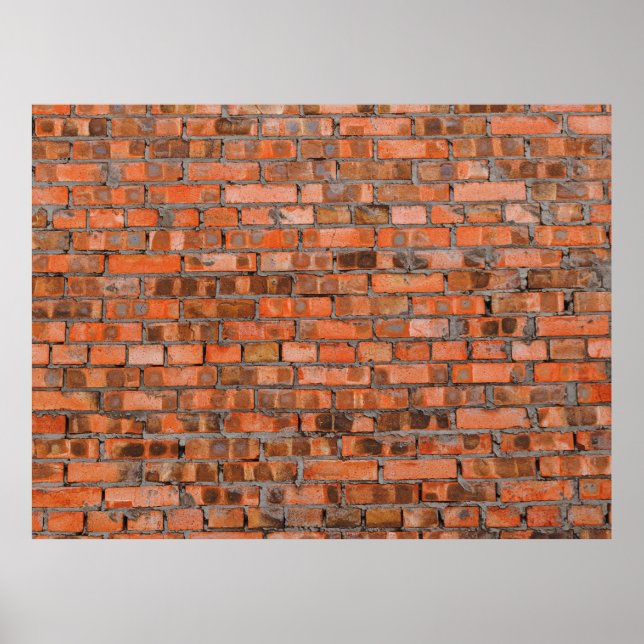 Textur einer verstopften Ziegelwand,Architekt Poster (Vorne)