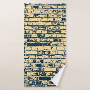 Textur einer Ziegelwand. Elegantes Tapetendesign. Badehandtuch