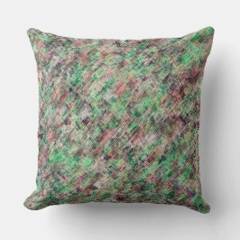 Textur gefärbte Minze und Lachs mit leichter Erlei Kissen