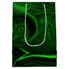 Textur grüne Malachitsteinsammlungen Mittlere Geschenktüte