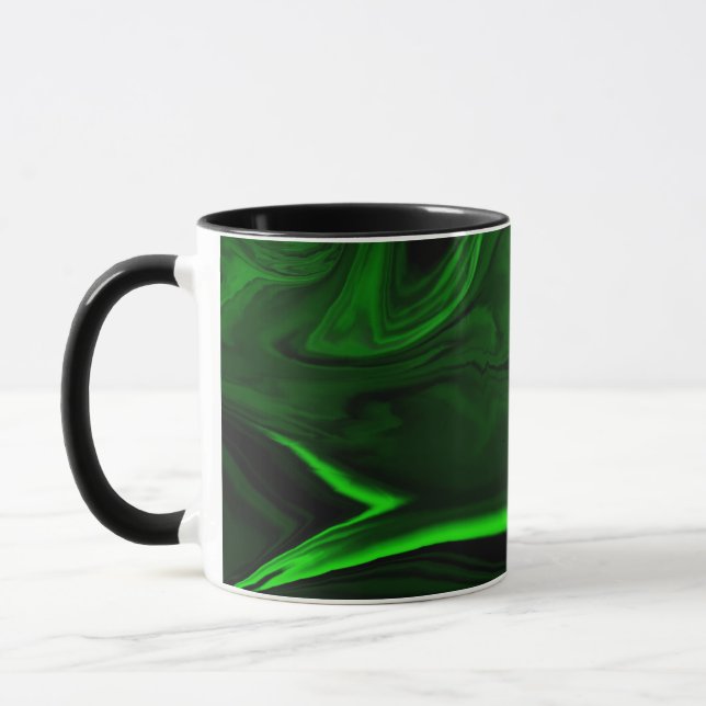 Textur grüne Malachitsteinsammlungen Tasse (Links)