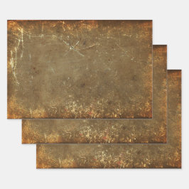 Textur Grunge Rustikal Braun Beige Alt Vintag Geschenkpapier Set