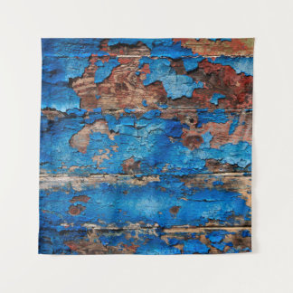 Textur Hintergrund blau Holz Wandteppich