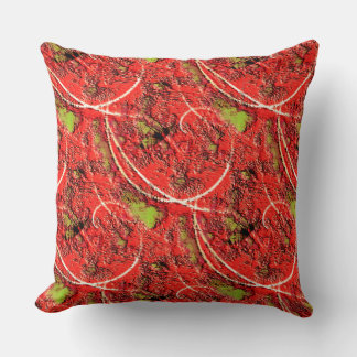 Textur in einigen lebendigen Korallen mit Tee-grün Kissen