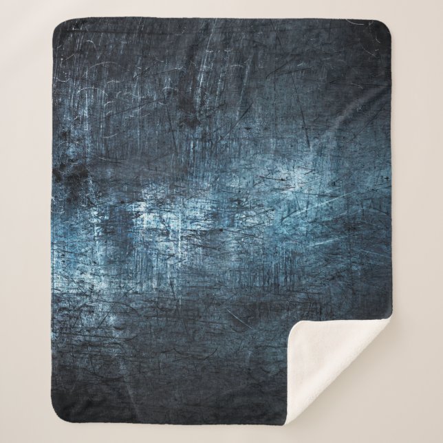 Textur Metall graue blaue Hintergrund Sherpadecke (Vorderseite)