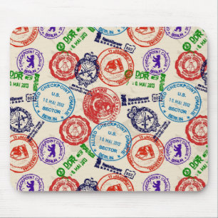 Textur mit echten Briefmarken. Mousepad