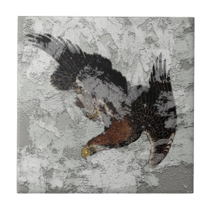 Textur mit japanischer Adler Keramik Tile Fliese