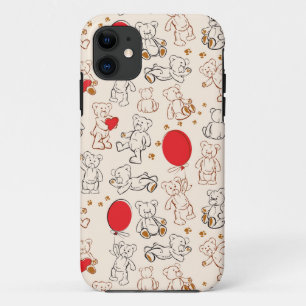 Textur mit Teddybären Case-Mate iPhone Hülle