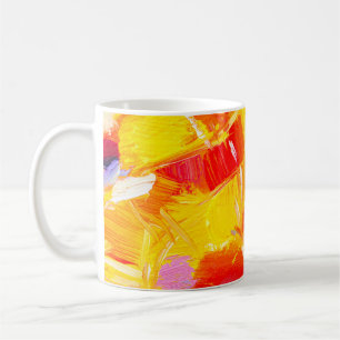 Textur Öl Malerei Frucht Farbe bunte Flora Kaffeetasse