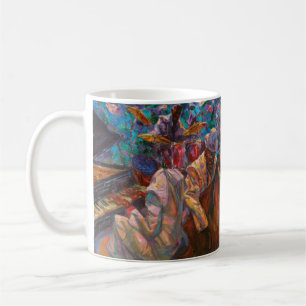 Textur, Ölmalerei, Kunst, Jazz, Blues, Tradition Kaffeetasse