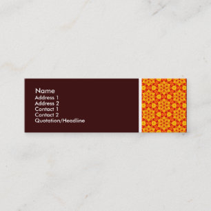 Textur Ton - Terrazzo Muster 08 - Dunkelbraun Mini Visitenkarte