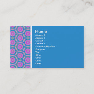 Textur Ton - Terrazzo Muster - Blau Visitenkarte