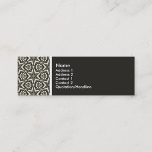 Textur Tone - Terrazzo Muster 014 - (201F1B) Mini Visitenkarte