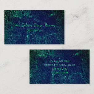 Textur Vintage Dunkelgrün Blau Grunge Visitenkarte