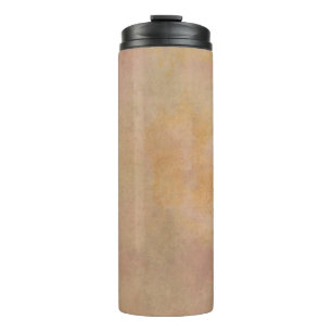 Textur vintage rosa golden thermosbecher