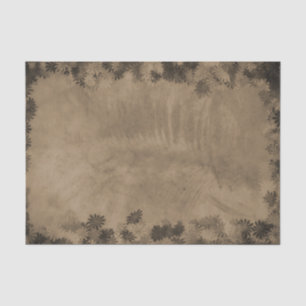 Textur Vintage Rustikal Sepia Blumen Grunge Design Seidenpapier
