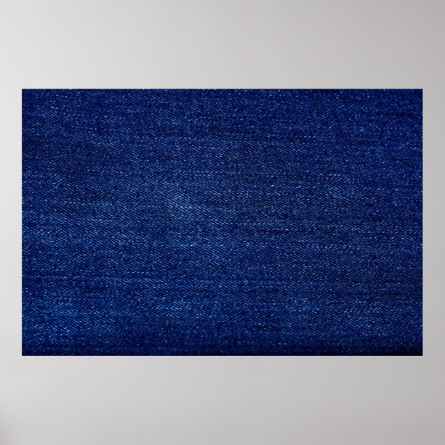 Textur von Denim Jeans Stoff Hintergrund Poster (Vorne)