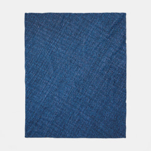 Textur von Navy-Denim-Jeans Fleecedecke
