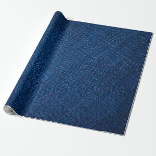 Textur von Navy-Denim-Jeans Geschenkpapier