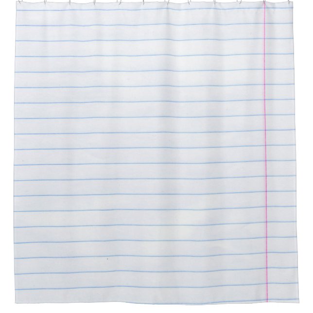 Textur von Notebooks Duschvorhang (Vorderseite)