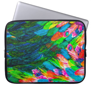 Textur von Seidenstoff. Hintergrund. Bunte Fee Laptopschutzhülle