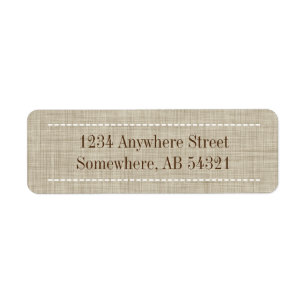 Textur von Webellinen in Beige Brown