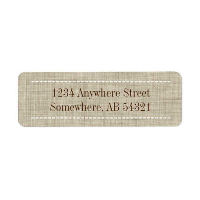 Textur von Webellinen in Beige Brown (Vorne)