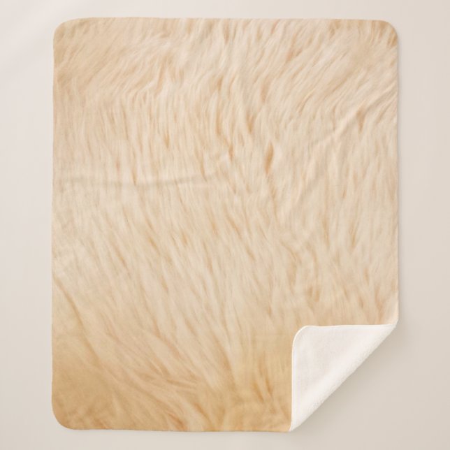 Textur von Ziegenhaaren Sherpadecke (Vorderseite)