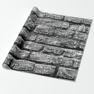 Textur, Ziegel, Wandhintergrund. Ziegeltextur mit Geschenkpapier