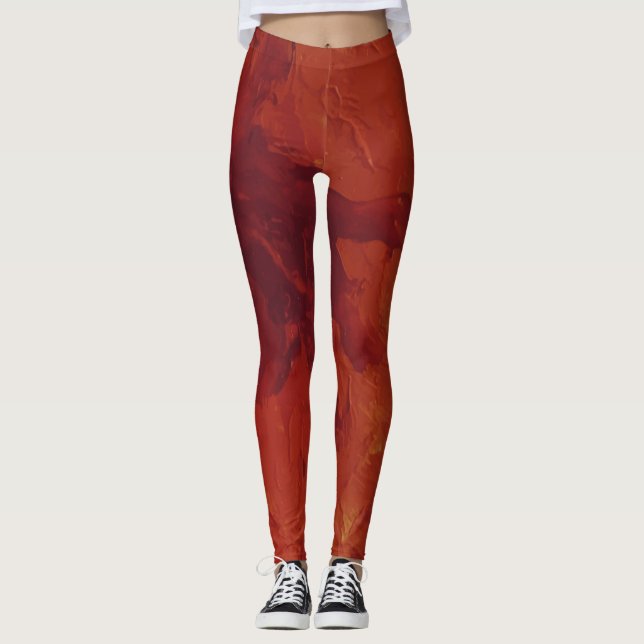 Textura #13 de la obra Nuit "Filtro dramático frío Leggings (Vorderseite)