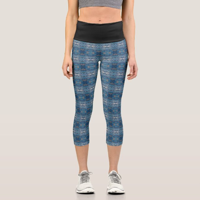 Textura #15 de obra La roca Capri Leggings (Vorderseite)