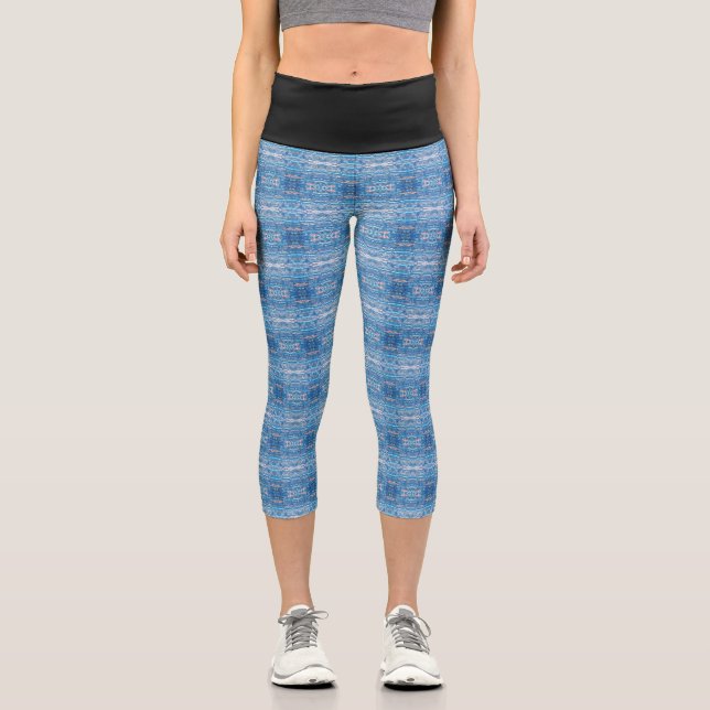 Textura #16 de obra La roca Capri Leggings (Vorderseite)