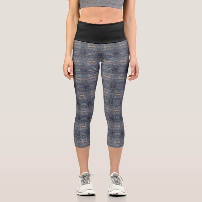 Textura #1 de obra La roca Capri Leggings (Vorderseite)