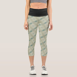 Textura #23 de obra Amanecer Capri Leggings