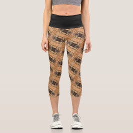 Textura #24 de obra Amanecer Capri Leggings