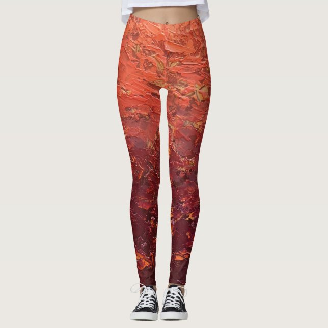 Textura #2 de la obra La puesta del sol Leggings (Vorderseite)
