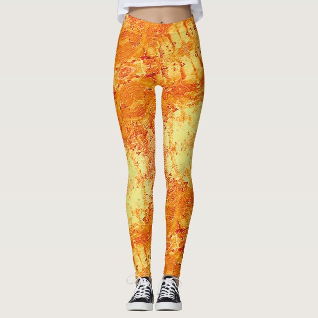Textura #34 de obra Horizonte Leggings (Vorderseite)