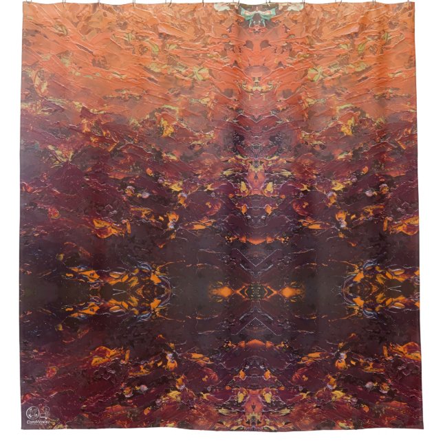 Textura #3 de la obra La puesta del sol Duschvorhang (Vorderseite)